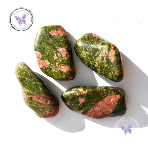 Unakite Tumble Stone - X-Large